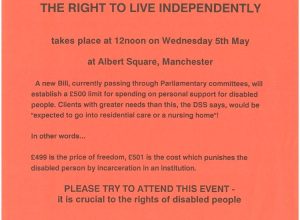   Flyer: Call to Action Live Independently – 1993