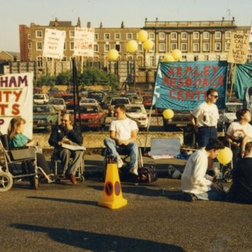   1990 First Telethon Protest, London