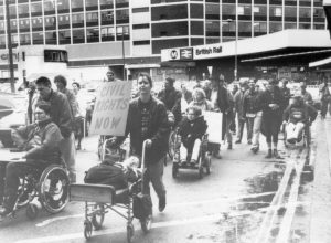   1994 Leeds Train Station Sensory Garden Protest