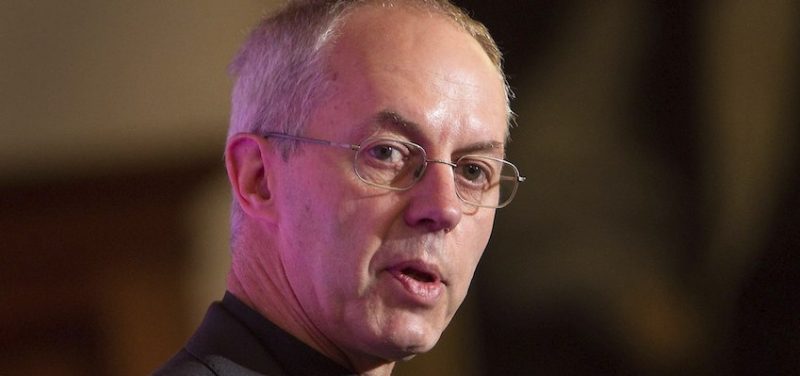 Welby condemns male 'sin'