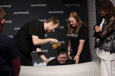 Baptism of a person with Downs syndrome