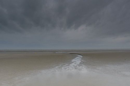 Low tide view at West Wittering, UK.