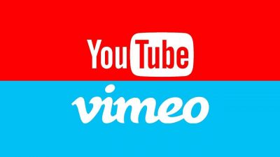 YouTube and Vimeo Logos