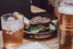 Burger and Pint in Pub