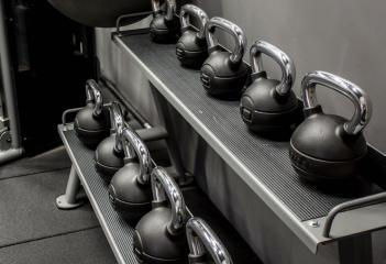 Kettle bells at the Harbour Way Country Club
