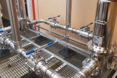 Pressurised steeel pipework
